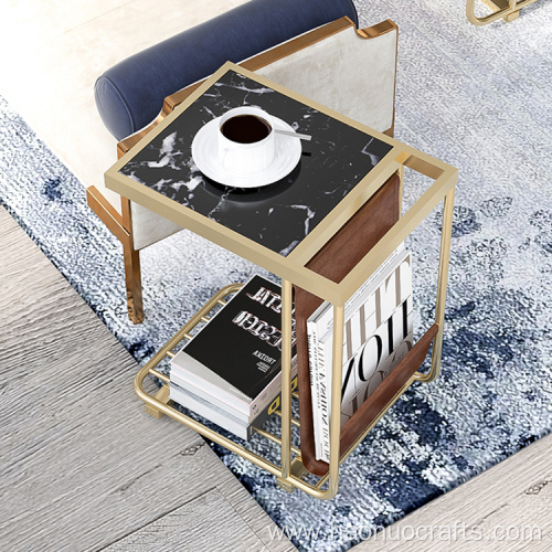 modern marble table living room creative square table